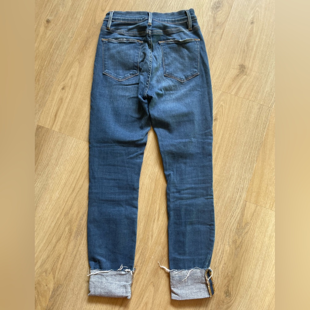 Frame Denim Women's ‘Le High Skinny’ Cropped Blue Jeans Size 25 - Picture 10 of 10
